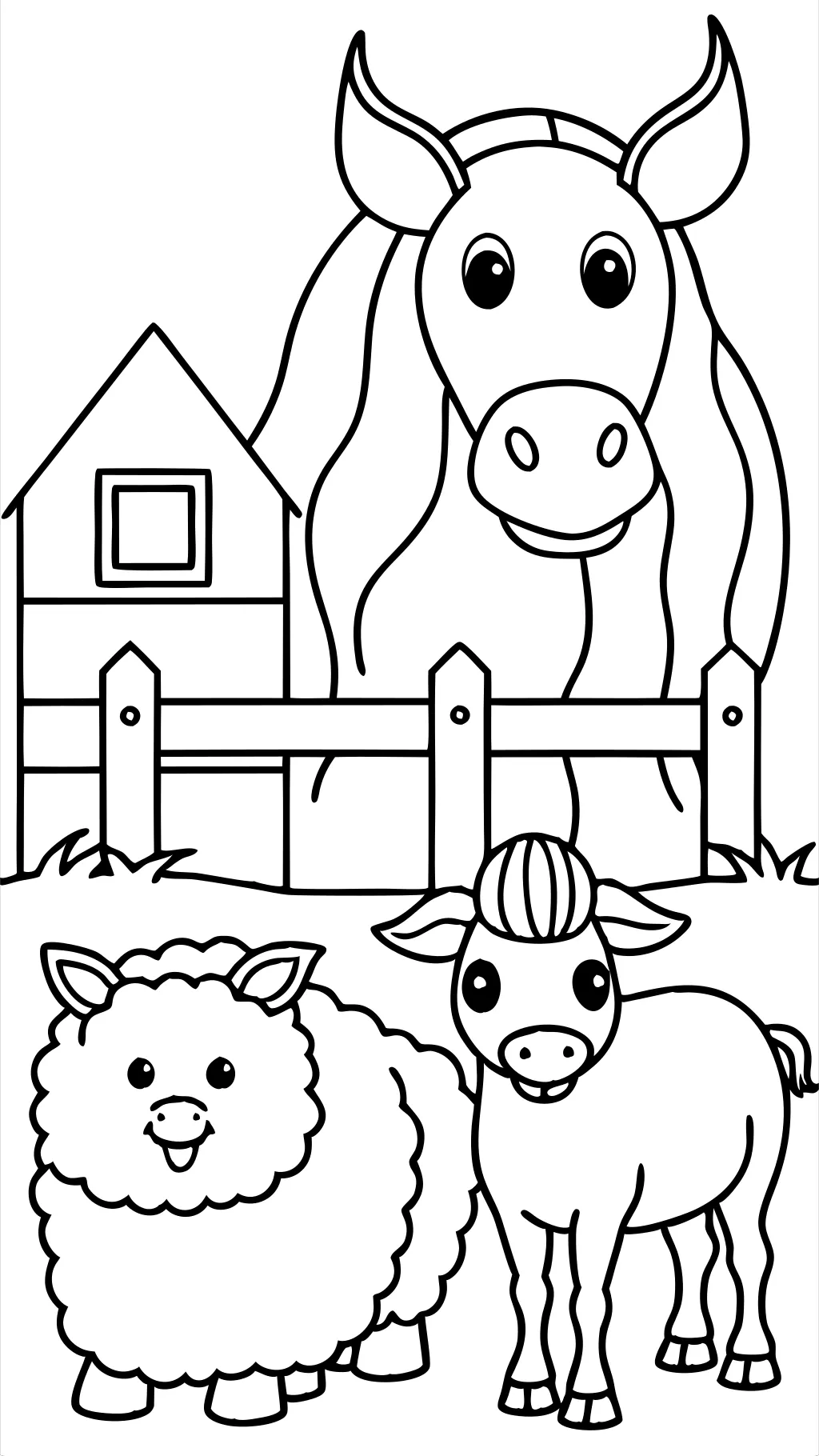 coloriages animaux de ferme